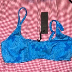 Triangl Blue floral top